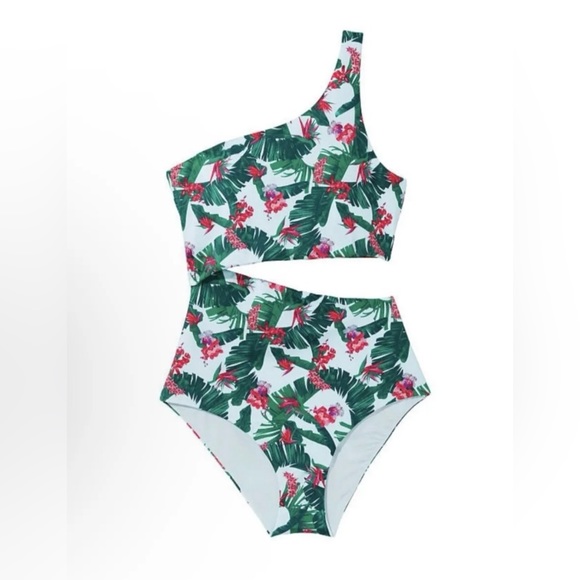 VICTORIAS SECRET Swim Monokini Tropical Floral One-Piece...